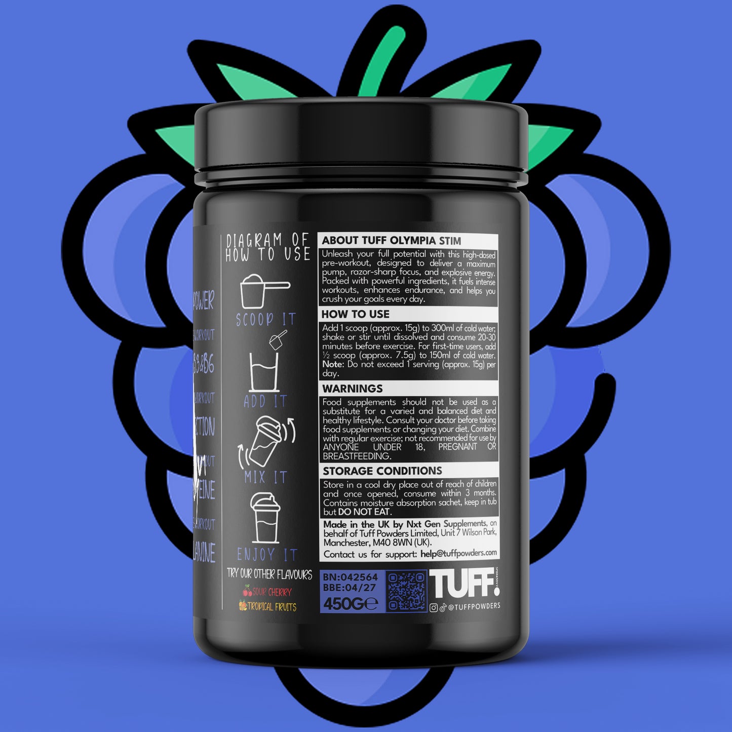 OLYMPIA STIM V1 PRE - 60/30 SERVINGS